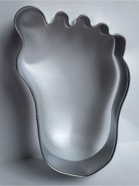 Baby Foot Cookie Cutter Shower Metal Cake Topper Fondant 4" Used 1X Feet Party